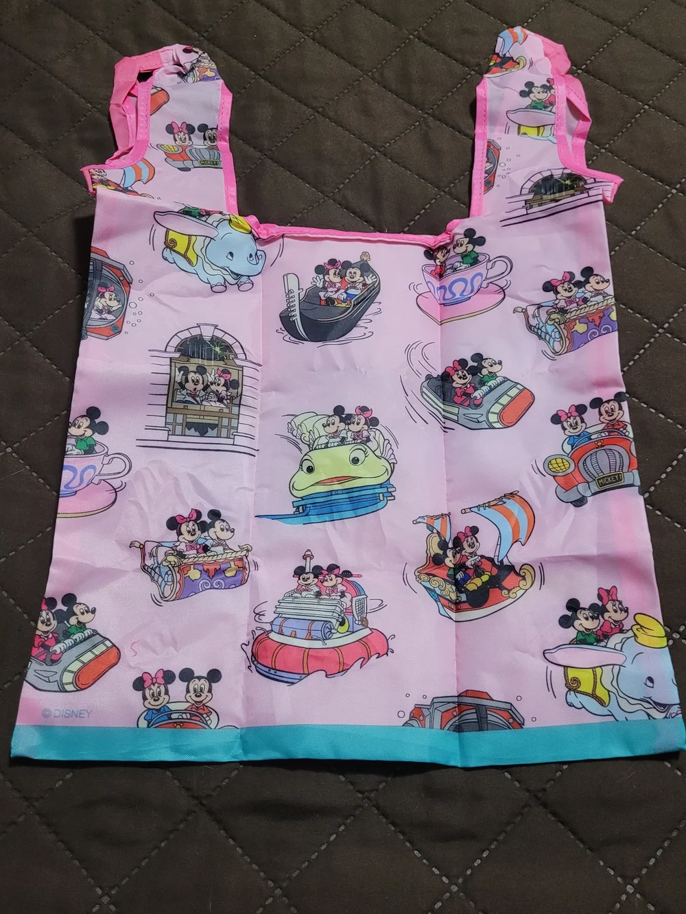 NWT  Tokyo Disney Resort Exclusive Retro Attraction Capsule Toy Eco Bag Set of 3